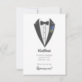 Invitation Proposition de fabricant de violet bleu de Bohême (Devant)