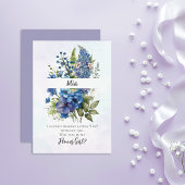 Invitation Proposition de Fille Bohémienne Bleue Violet