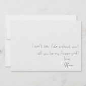 Invitation Proposition de Fille de Fleurs aux Tulipes Brillan (Dos)