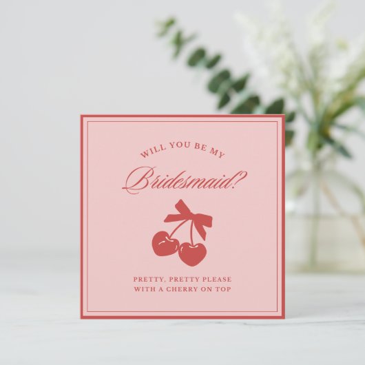 Invitation Proposition de la domestique Coquette Cherry & Bow (Debout devant)
