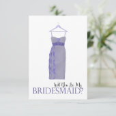 Invitation Proposition de la domestique Robe d'aquarelle (Debout devant)