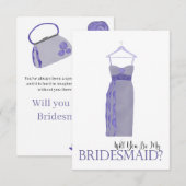 Invitation Proposition de la domestique Robe d'aquarelle (Devant / Derrière)