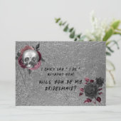 Invitation Proposition de la fête de la mariée de tête de crâ (Debout devant)