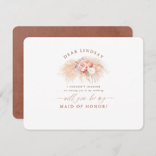 Invitation Proposition de la servante Pampas Grass Terracotta