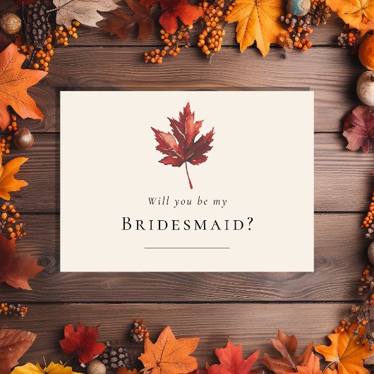 Invitation Proposition de Mariage Bridesmaid pour la crème de