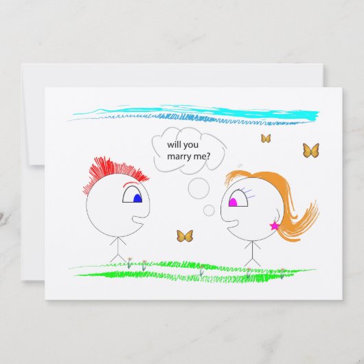 Invitation Proposition de mariage par Lili - MARRY ME (Devant)