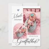 Invitation Proposition de parrain de photo moderne (Devant)