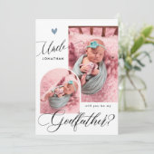 Invitation Proposition de parrain de photo moderne (Debout devant)