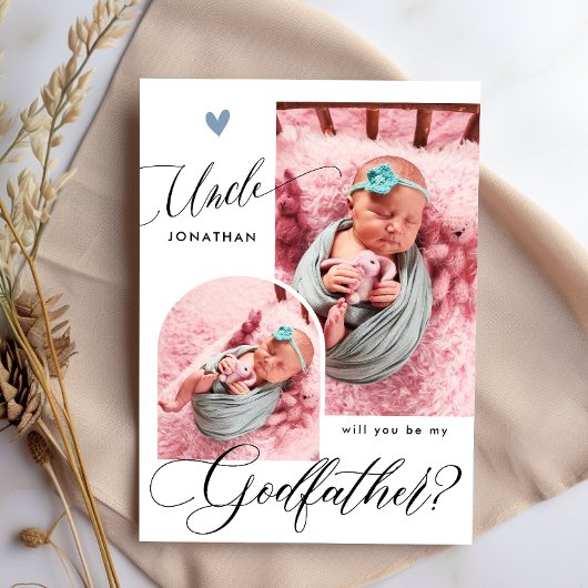 Invitation Proposition de parrain de photo moderne