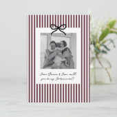 Invitation Proposition de Parrain et Marraine Rayures Bourgui (Debout devant)