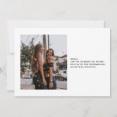 Invitation Proposition de photo de Bridesmaid Collage de diam (Dos)