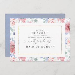 Invitation Proposition de Rose Dusty et de servante Dusty Blu
