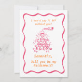 Invitation Proposition de servante de la tour de Champagne éc (Devant)