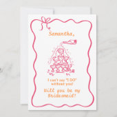 Invitation Proposition de servante de la tour de Champagne éc (Devant)