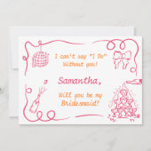 Invitation Proposition de servante de la tour de Champagne éc (Devant)