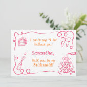 Invitation Proposition de servante de la tour de Champagne éc (Debout devant)