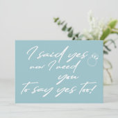 Invitation Proposition de typographie de demoiselle d'honneur (Debout devant)