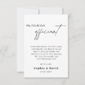 Invitation Proposition d'Officier mariage Voulez-Vous Nous Ép (Devant)