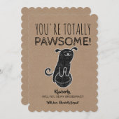 Invitation Proposition Drôle De Pawsome (Devant / Derrière)