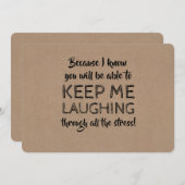 Invitation Proposition Drôle De Rédemptrice (Devant / Derrière)