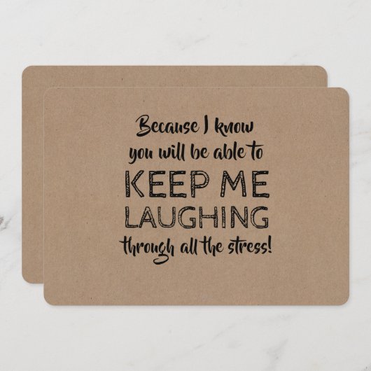 Invitation Proposition Drôle De Rédemptrice (Devant / Derrière)