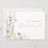Invitation Proposition du Fleur sauvage lunaire Meadow Brides (Devant)