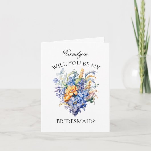 Invitation Proposition du Fleur sauvage vintage (Devant)