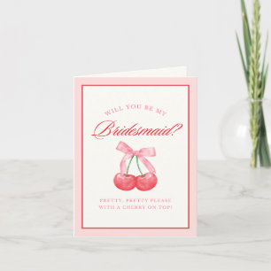 Invitation Proposition d'une demoiselle d'honneur à la coquet