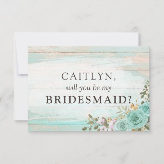 Invitation Proposition d'une fête nuptiale en bois rustique T (Devant)