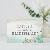 Invitation Proposition d'une fête nuptiale en bois rustique T (Debout devant)