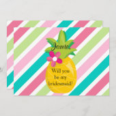 Invitation Proposition d'une servante d'ananas (Devant / Derrière)