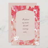 Invitation Proposition d'une servante de corail flou perdu (Devant / Derrière)