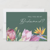 Invitation Proposition d'une servante de couleur verte à la f (Devant)