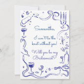 Invitation Proposition d'une servante de doodle illustrée de (Devant)