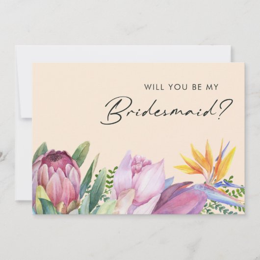 Invitation Proposition d'une servante de la Pêche Florale Tro (Devant)