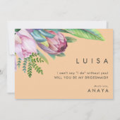 Invitation Proposition d'une servante de la Pêche Florale Tro (Dos)