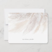 Invitation Proposition d'une servante de Pampas pour la verdu (Dos)