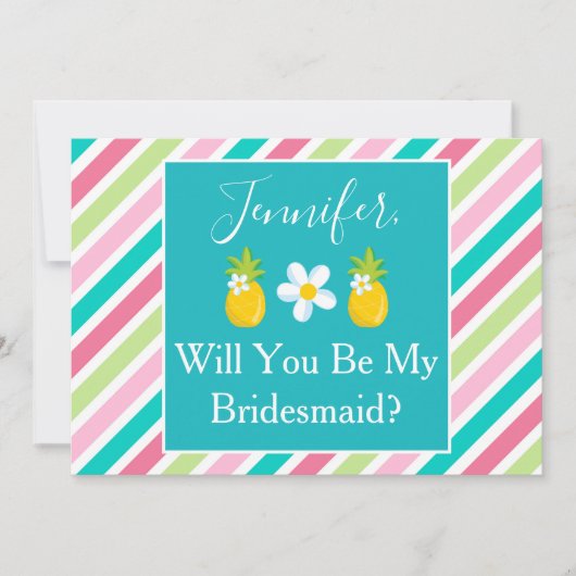 Invitation Proposition d'une servante d'information en ananas (Devant)