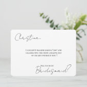 Invitation Proposition et fiche détaillée de la femme de ména (Debout devant)