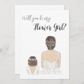 Invitation Proposition Flower Girl (Devant / Derrière)