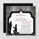 Invitation Proposition Grooms Personnalisation des mariages h (Devant / Derrière)