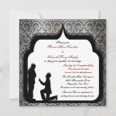 Invitation Proposition Grooms Personnalisation des mariages h (Devant)