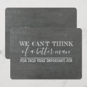 Invitation Proposition officielle amusante manuscrite Mariez- (Devant / Derrière)