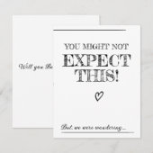 Invitation Proposition officielle.Voulez-vous nous épouser ? (Devant / Derrière)