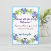 INVITATION PROPOSITION PERSONNALISÉE DE MARIAGE VINATAGÉTIMEL (Debout devant)