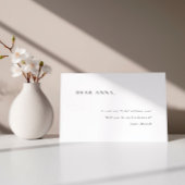 Invitation Proposition simple minimale élégante de la servant