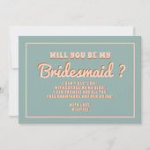 Invitation Proposition super Gras Bleu Rose Rouge (Devant)