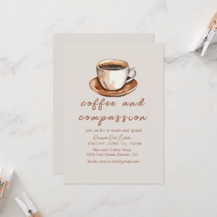 Invitation Propre café & compassion