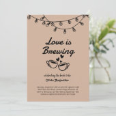 Invitation Propre | le café est mon langage de l'a (Debout devant)
