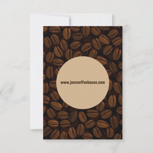 Invitation prospectus du café (Dos)
